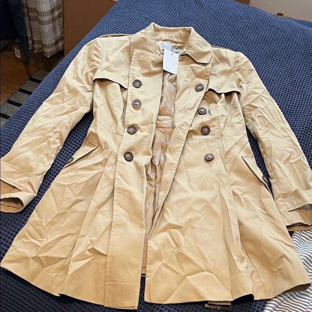 ASOS Tan A-Line Trench Coat